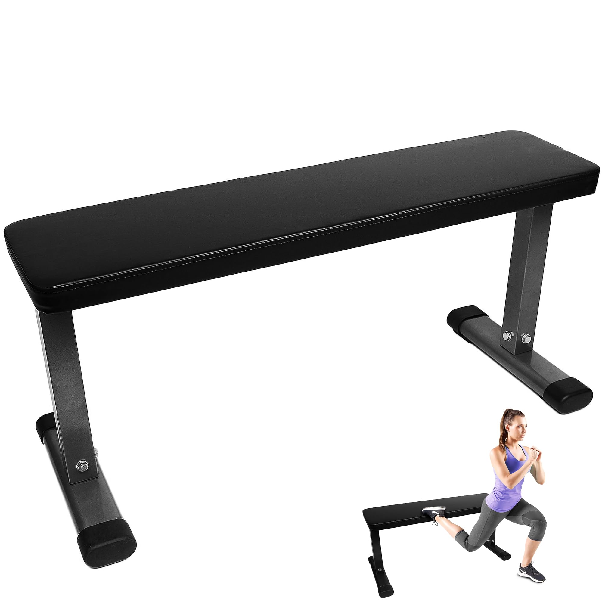 Fitvids Heavy Duty Adjustable and Foldable Utility Weight Bench for Upright, Incline, Decline, and Flat Exercise