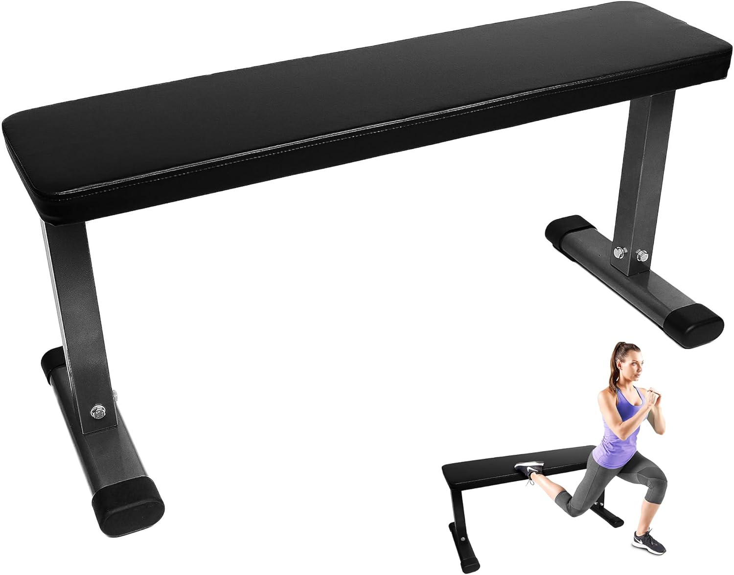 Fitvids Heavy Duty Adjustable and Foldable Utility Weight Bench for Upright, Incline, Decline, and Flat Exercise