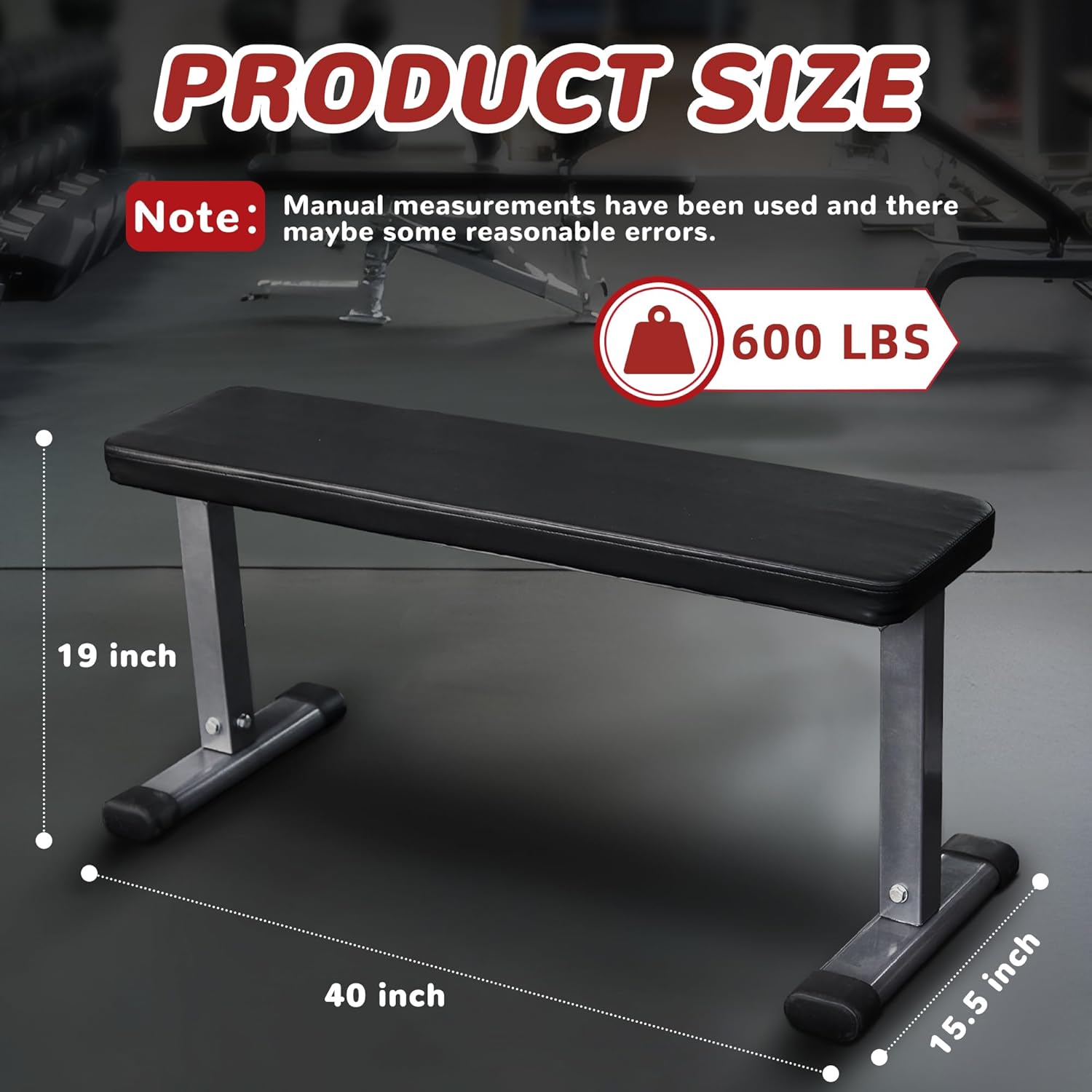 Fitvids Heavy Duty Adjustable and Foldable Utility Weight Bench for Upright, Incline, Decline, and Flat Exercise