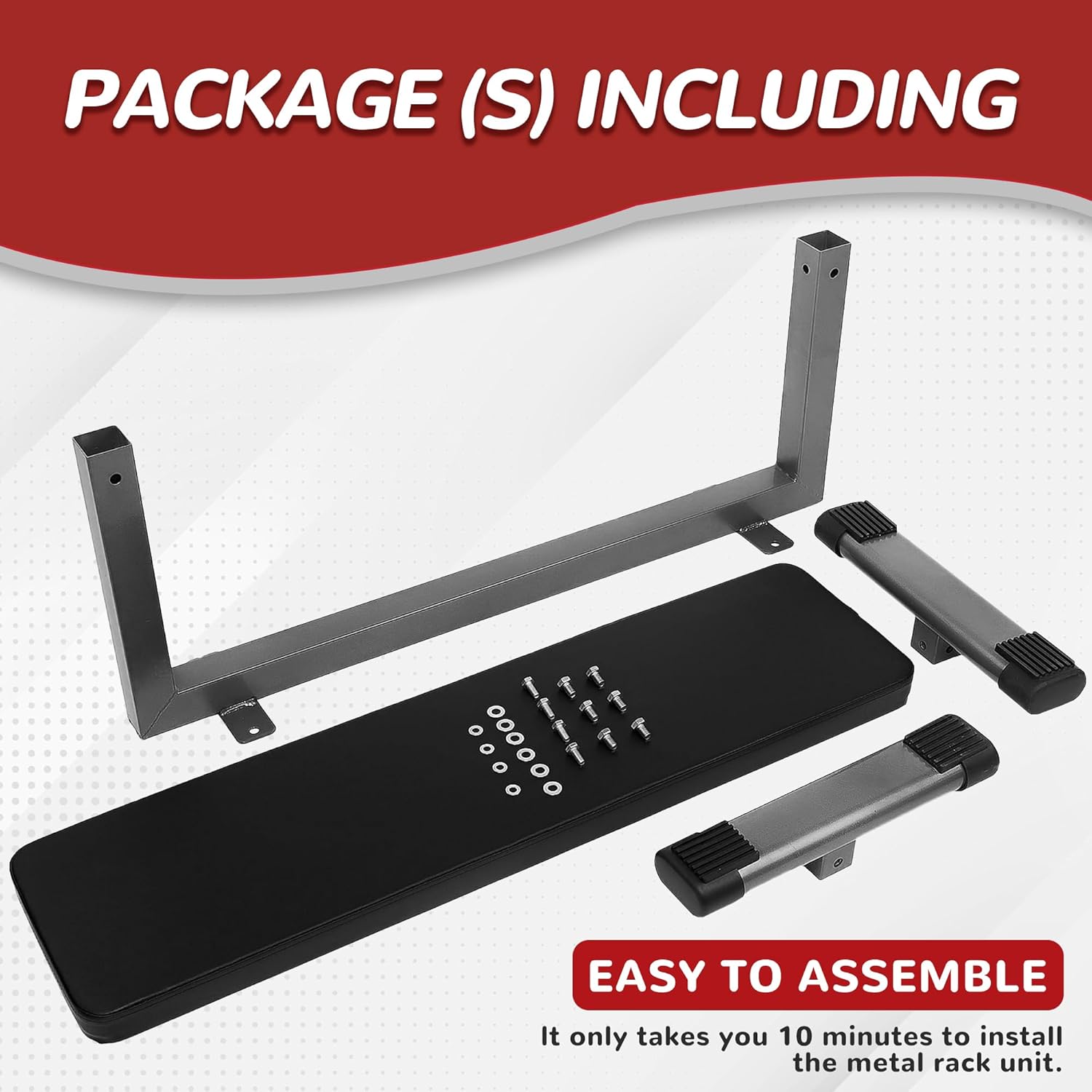 Fitvids Heavy Duty Adjustable and Foldable Utility Weight Bench for Upright, Incline, Decline, and Flat Exercise