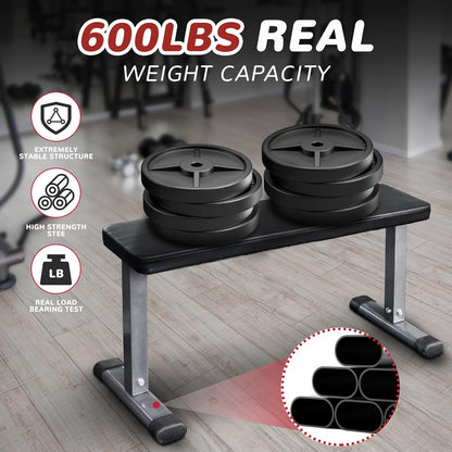 Fitvids Heavy Duty Adjustable and Foldable Utility Weight Bench for Upright, Incline, Decline, and Flat Exercise
