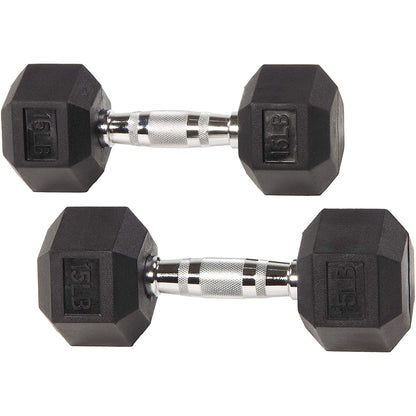 Fitvids Rubber Coated Hex Dumbbell Set with Storage Rack, 100/150/200/550 LB Hand Weight Set with Anti-Slip Grip for Home Gym
